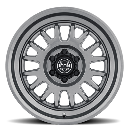 ICON Anza 17x8.5 5x5 -6mm Offset 4.5in BS 71.5mm Hub Bore Gun Metal Wheel