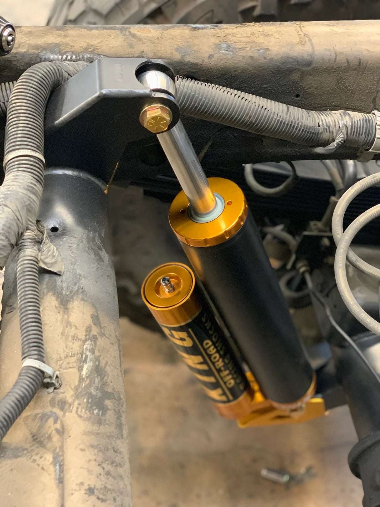 Kibbetech - 2011+ GMC 2500/3500 Rear Shock Mount Kit