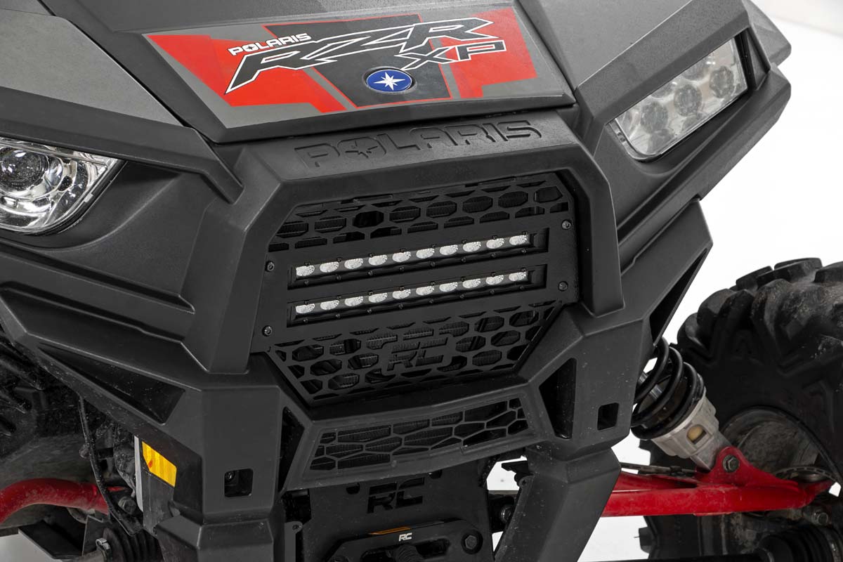 Grille Kit | 10" Black Slimline LED Pair | Polaris RZR XP 1000