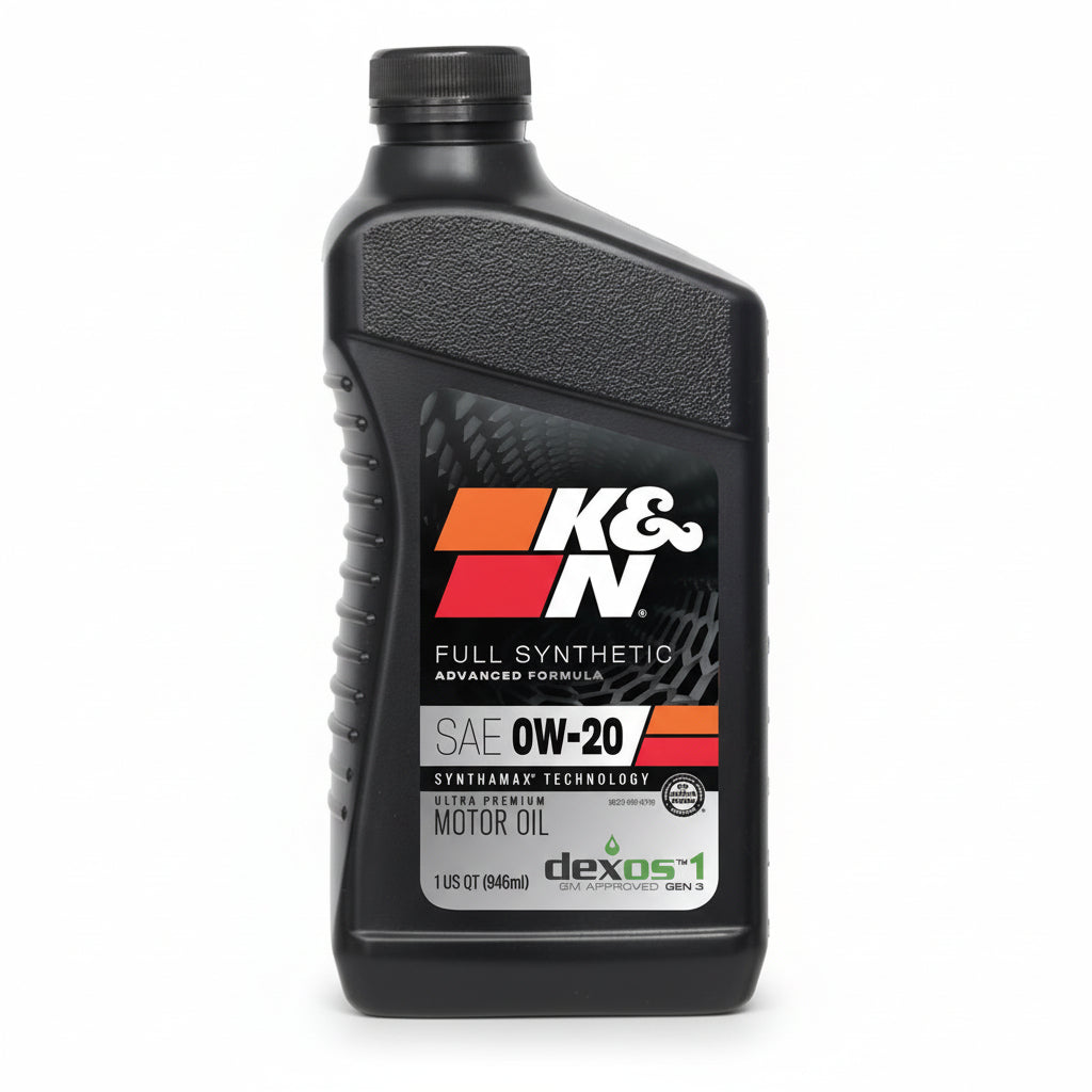 K&N 0W-20 Fully Synthetic Motor Oil - 1 Quart