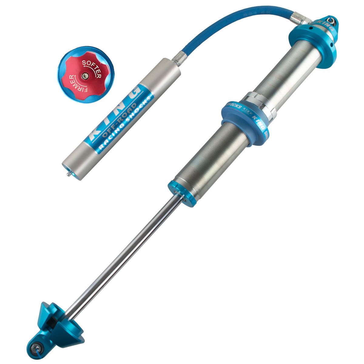 King Shocks 3.0 Performance Racing Coil-Over Shocks Remote Reservoir w/ Adjuster