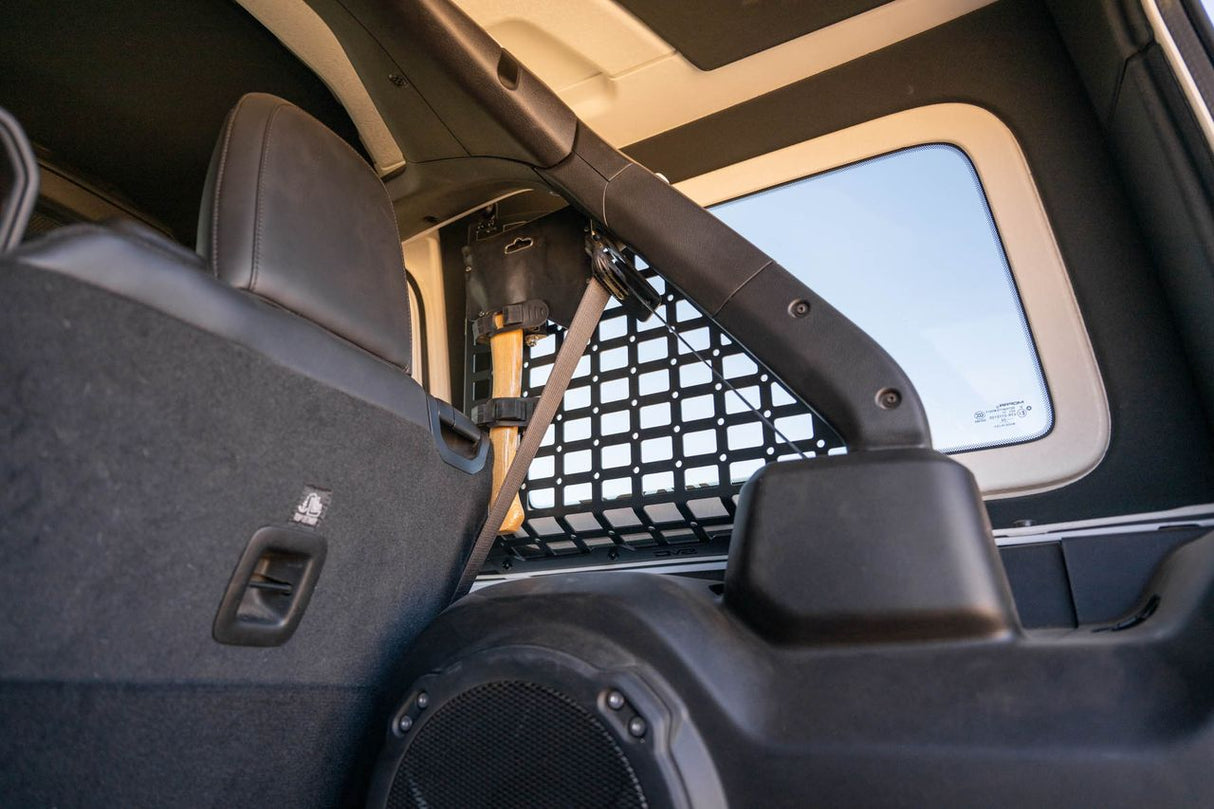 DV8 Offroad 18-25 Jeep Wrangler (JL) 4-Door Rear Window Pocketed Molle Panels