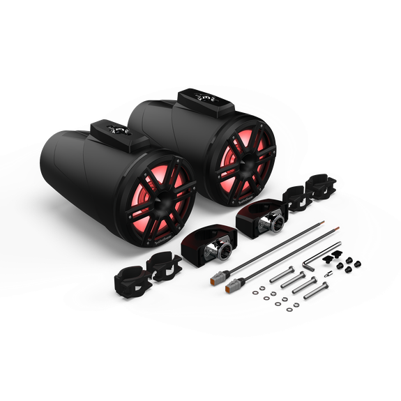 Rockford Fosgate M2 8in. Color Optix 2-Way Horn Loaded Wake Tower Speakers (Pair) - Black