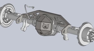 PMF 2017-22 SD F-350/450/550 M300 WELDON REAR AXLE TRUSS