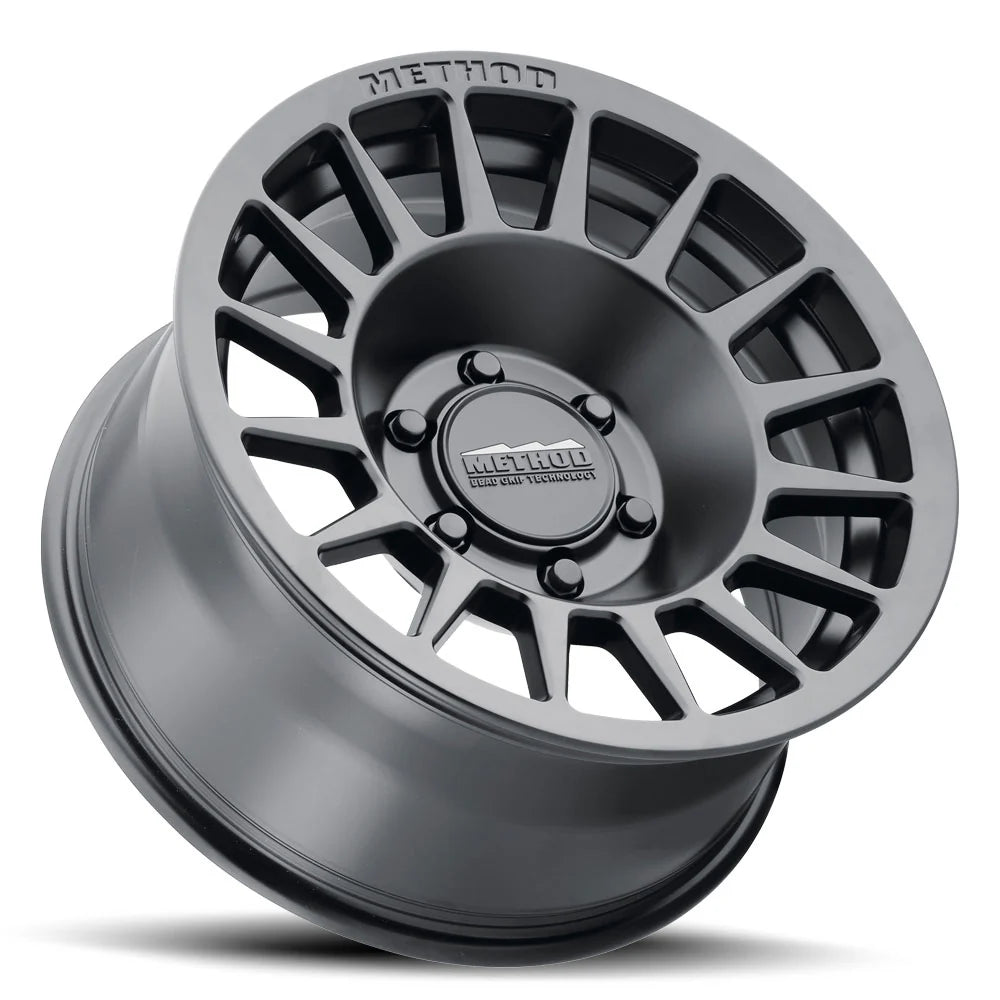 Method MR707 Bead Grip 17x7.5 50mm Offset 6x130 BP 84.1mm CB 6.2in BS Matte Black Wheel