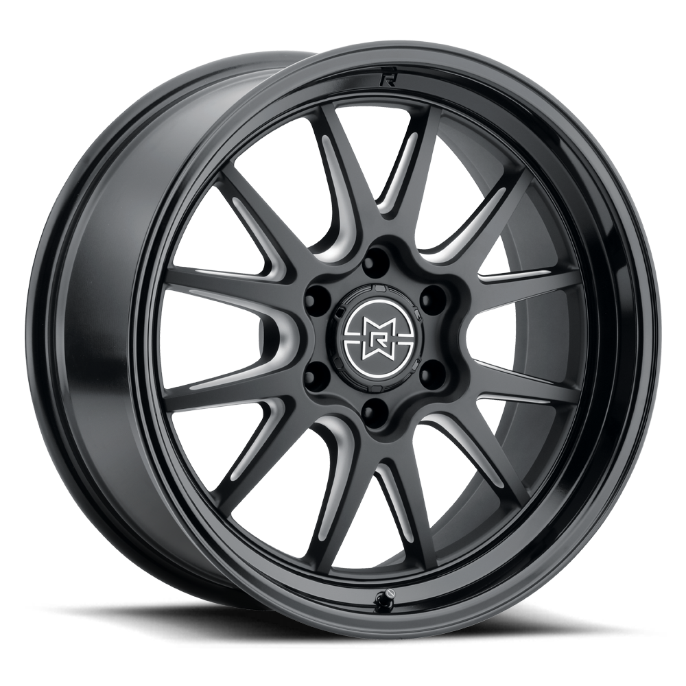 Method MR802 Raised Double Black Milled Wheel