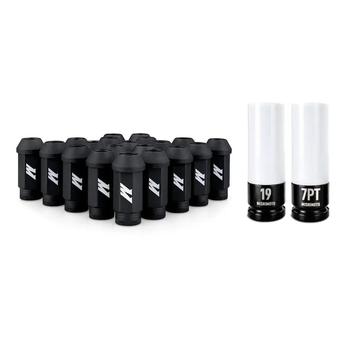 Mishimoto Steel Locking Lug Nuts M14x1.5 20pc Set Black