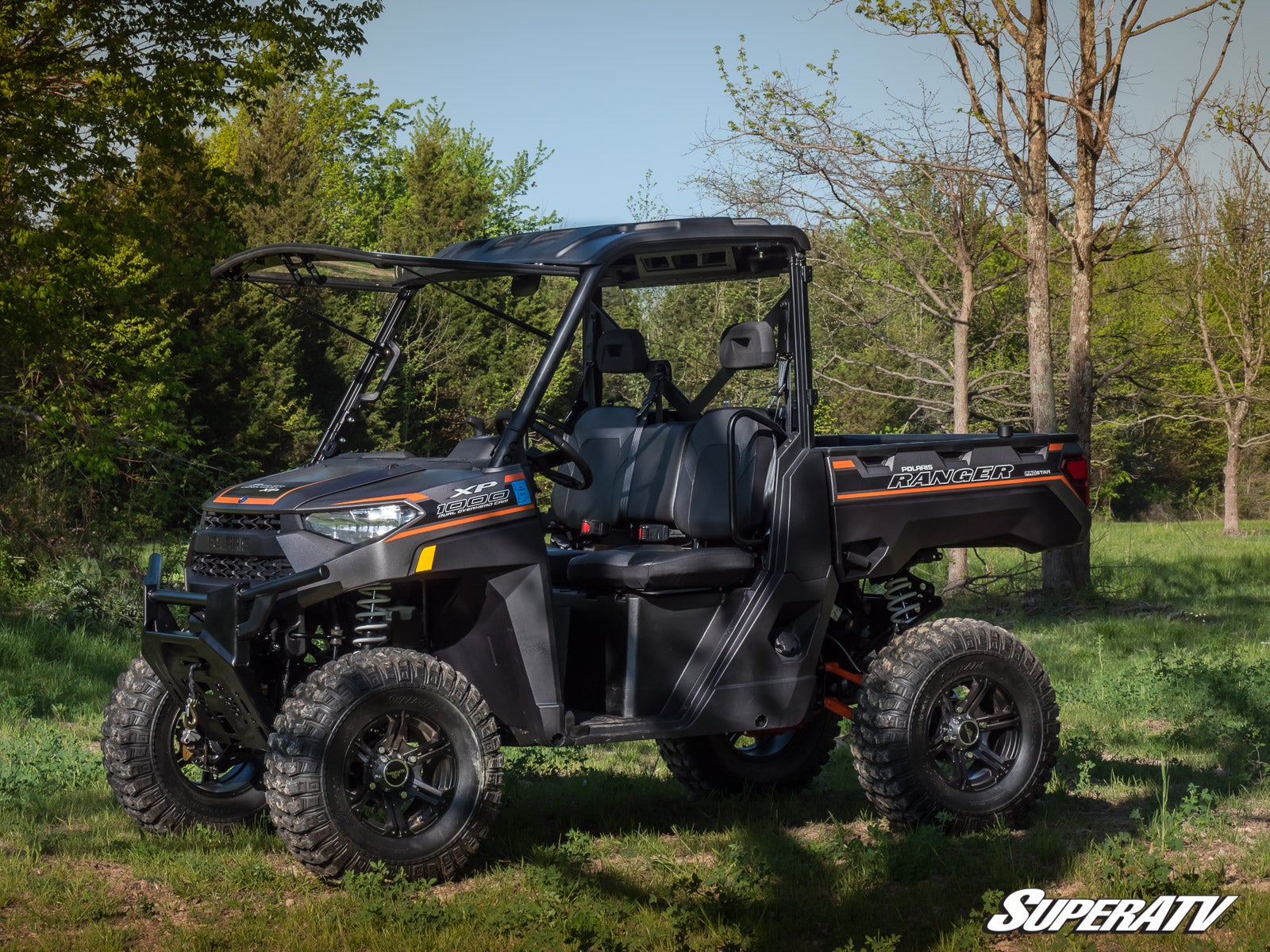 SuperATV Polaris Ranger XP 1000 Scratch Resistant Flip Down Windshield