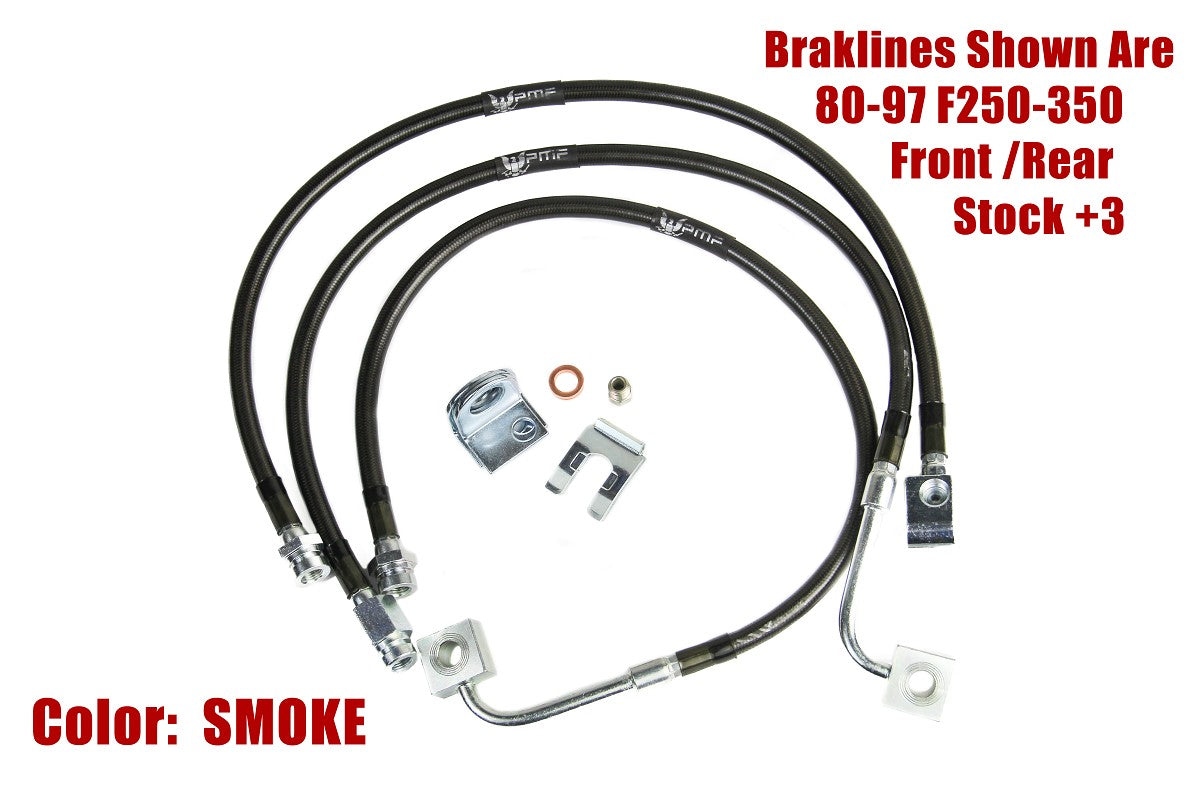 PMF Rear Axle SS Flex Line Kit (Truss) (2018-22 Superduty) Ford F-250/F-350/F-450 2018-2022