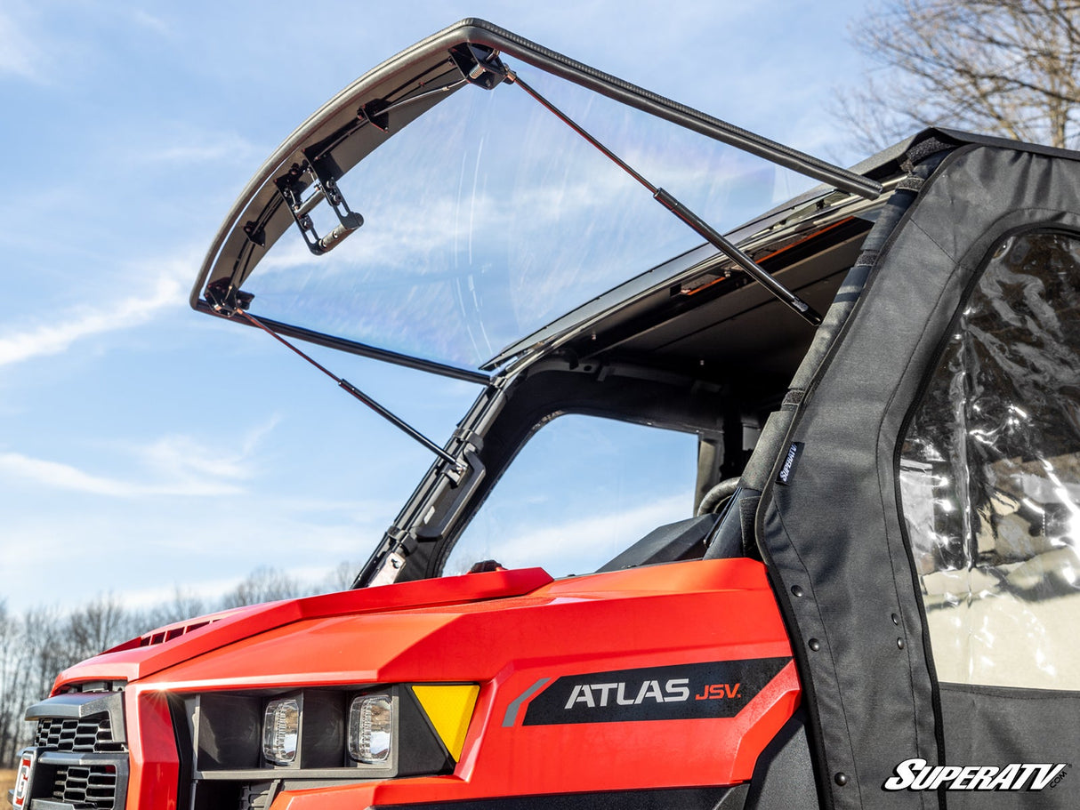 SuperATV Gravely Atlas JSV Scratch-Resistant Flip Windshield