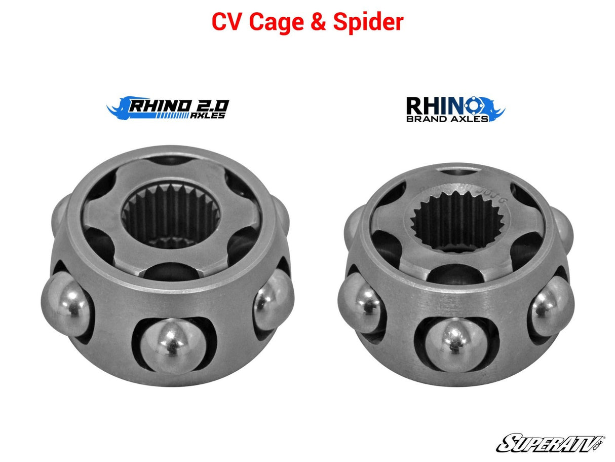 SuperATV Polaris RZR XP Turbo S Heavy-Duty Axle—Rhino 2.0