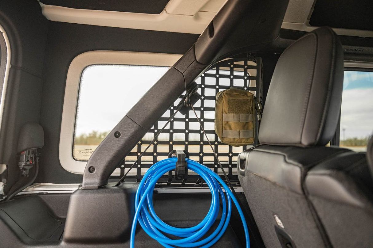 DV8 Offroad 18-25 Jeep Wrangler (JL) 4-Door Rear Window Pocketed Molle Panels