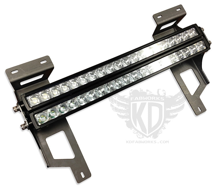 KD Fabworks 2005-2007 Ford Super Duty F-250/F-350/Excursion Bumper Brackets for 20" LED light bars