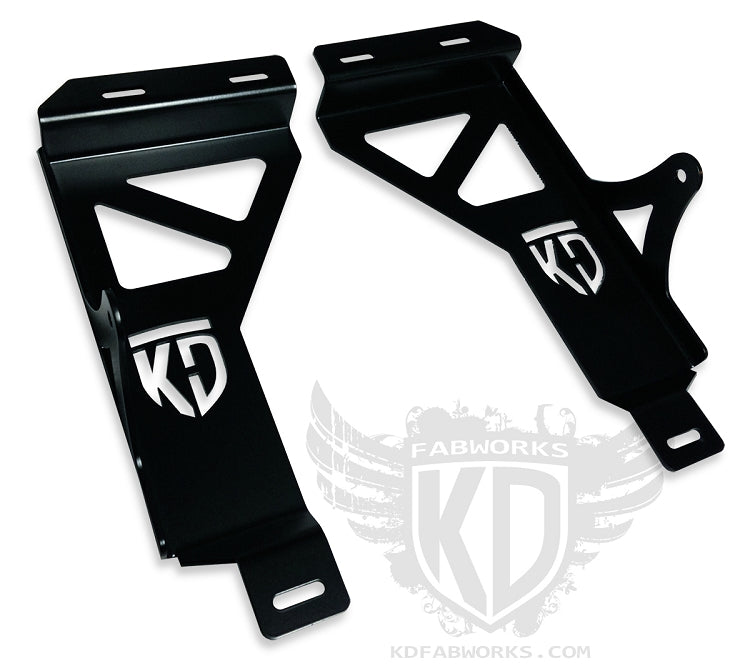 KD Fabworks 1999.5-2004 Ford Super Duty F-250/F-350/Excursion Bumper Brackets for 20" LED light bar