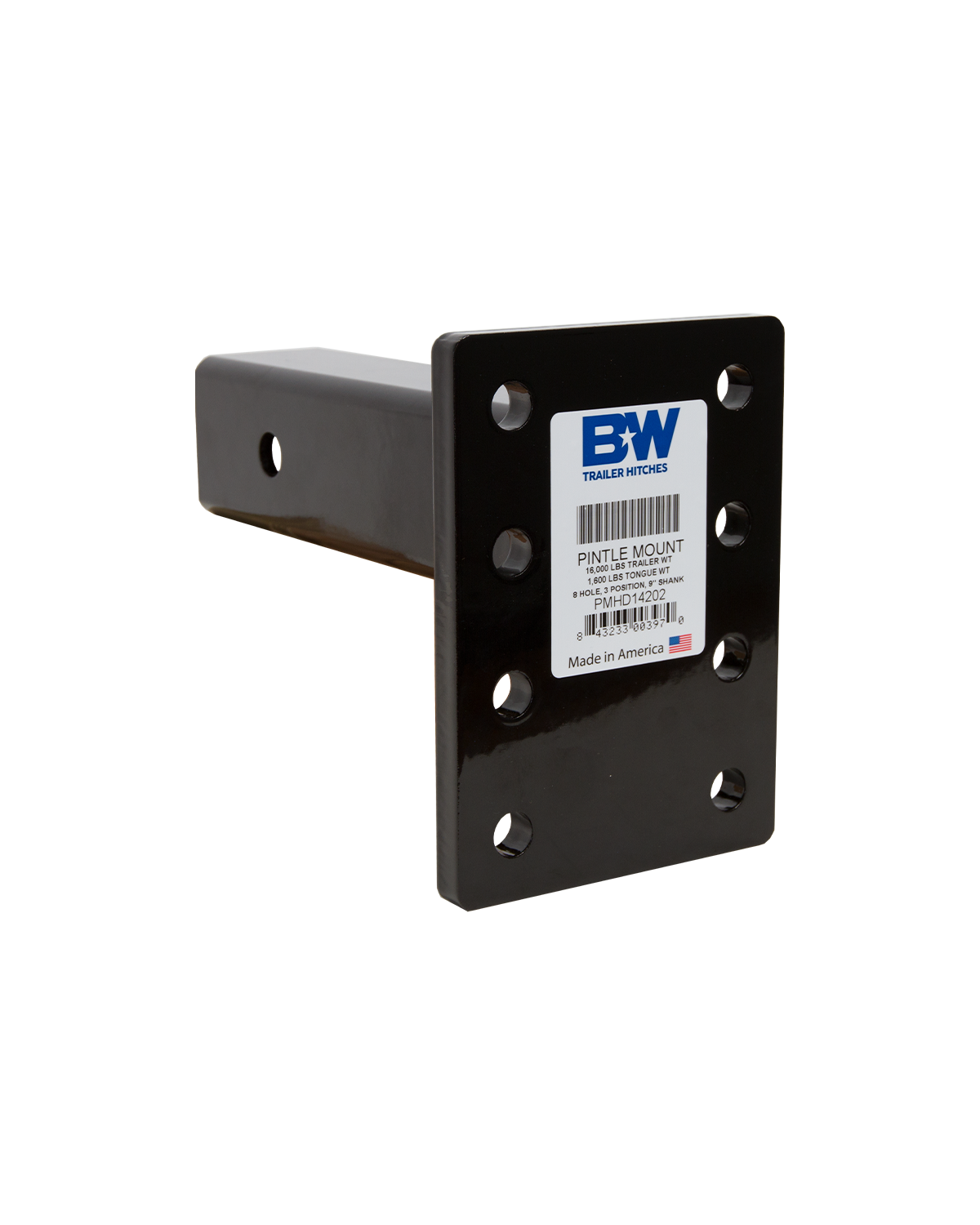 B&W Heavy Duty Pintle Plate - 2.5"x9" Shank, 16K