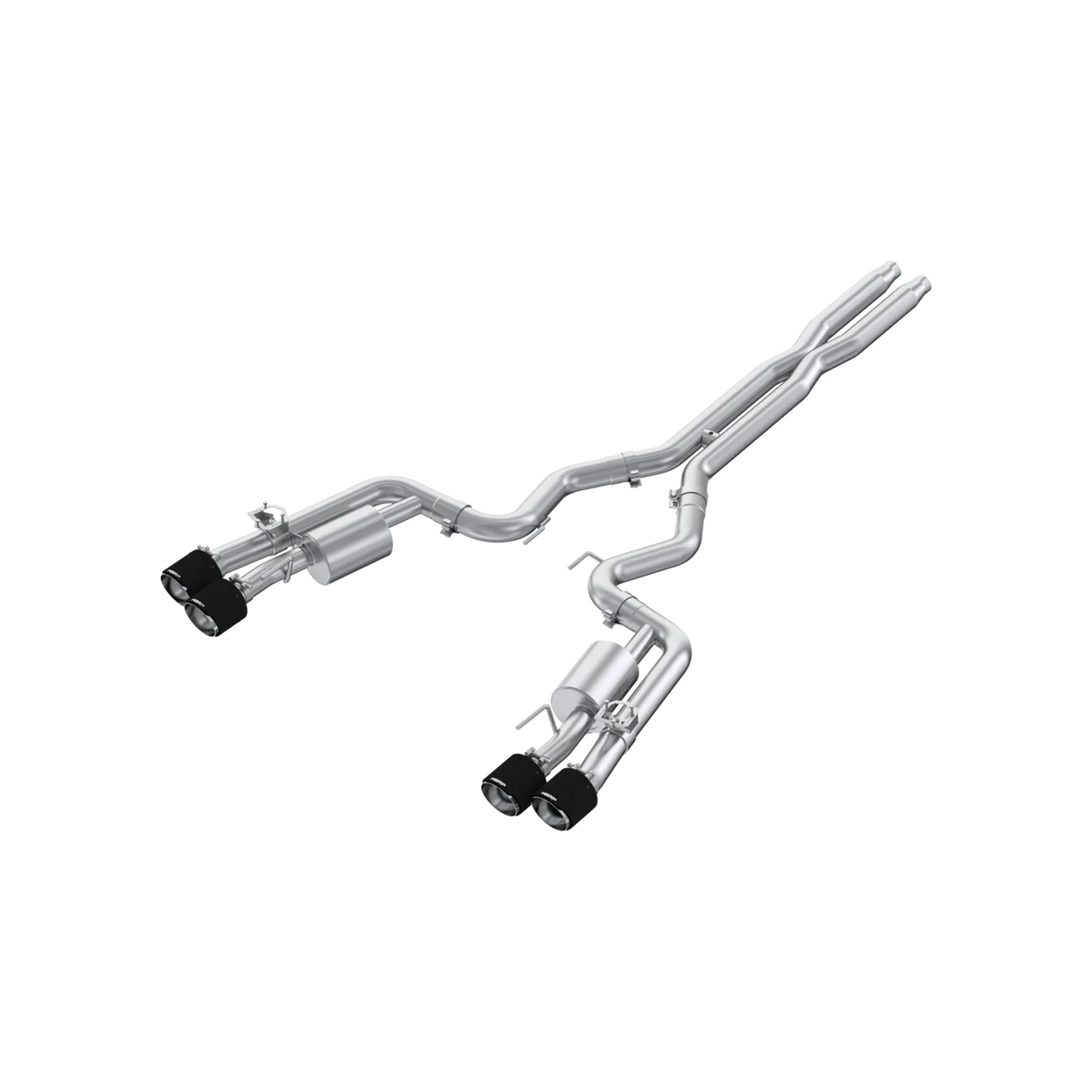 MBRP 2024 Ford Mustang Dark Horse 3in Dual Split Rear Exit Exhaust w/ Quad CF Tips - T304