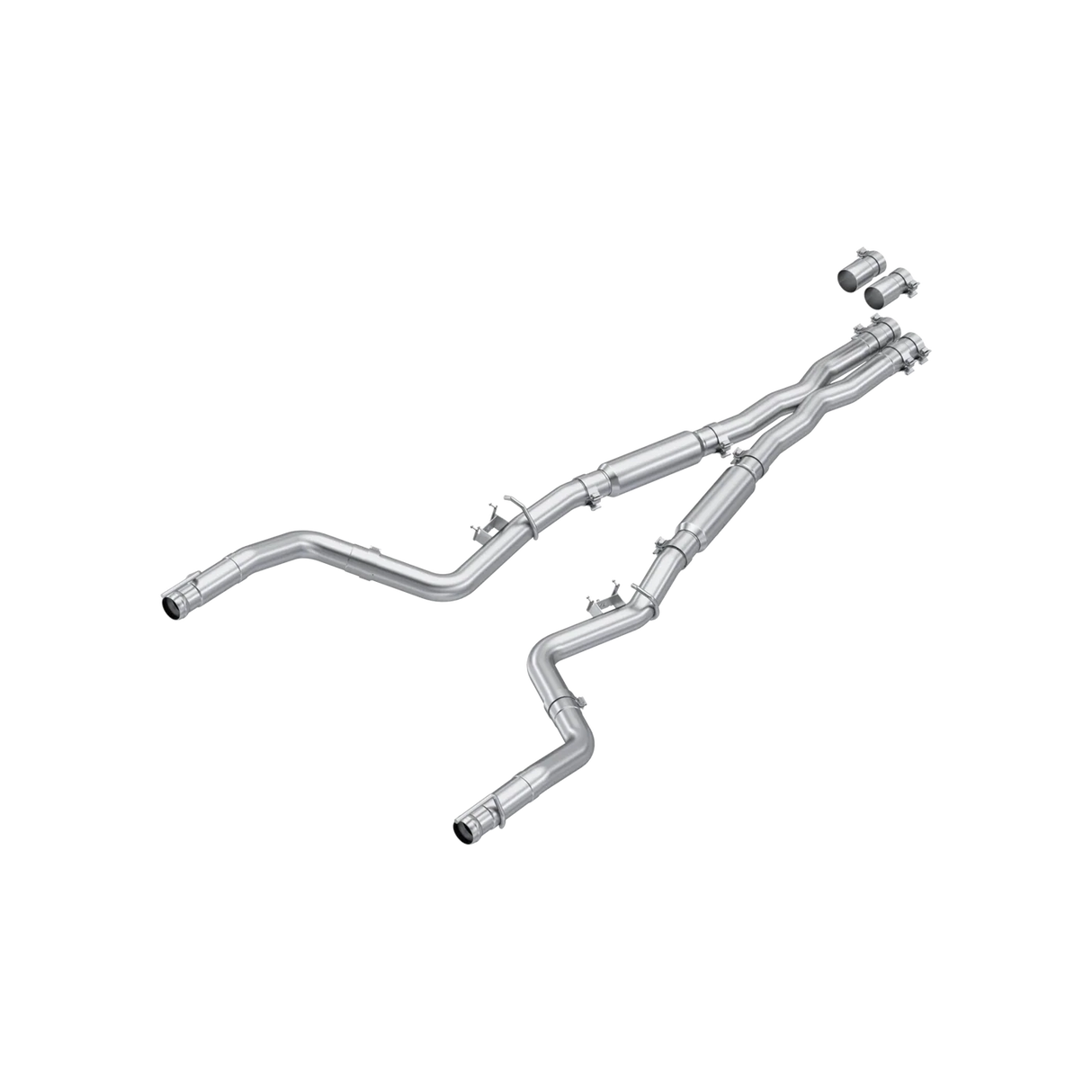 MBRP 15-23 Dodge Challenger 6.2L, 6.4L HEMI AL Steel 3in Cat-Back Dual Split - Street Version