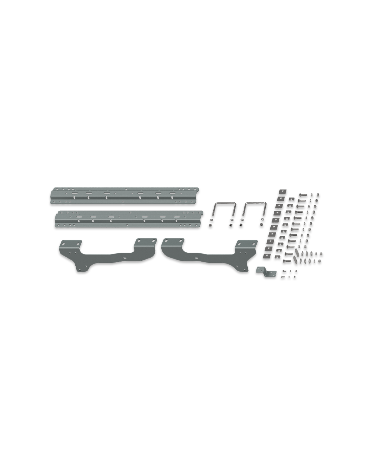 B&W Universal Mounting Rails with Custom Installation Brackets - RVK2503