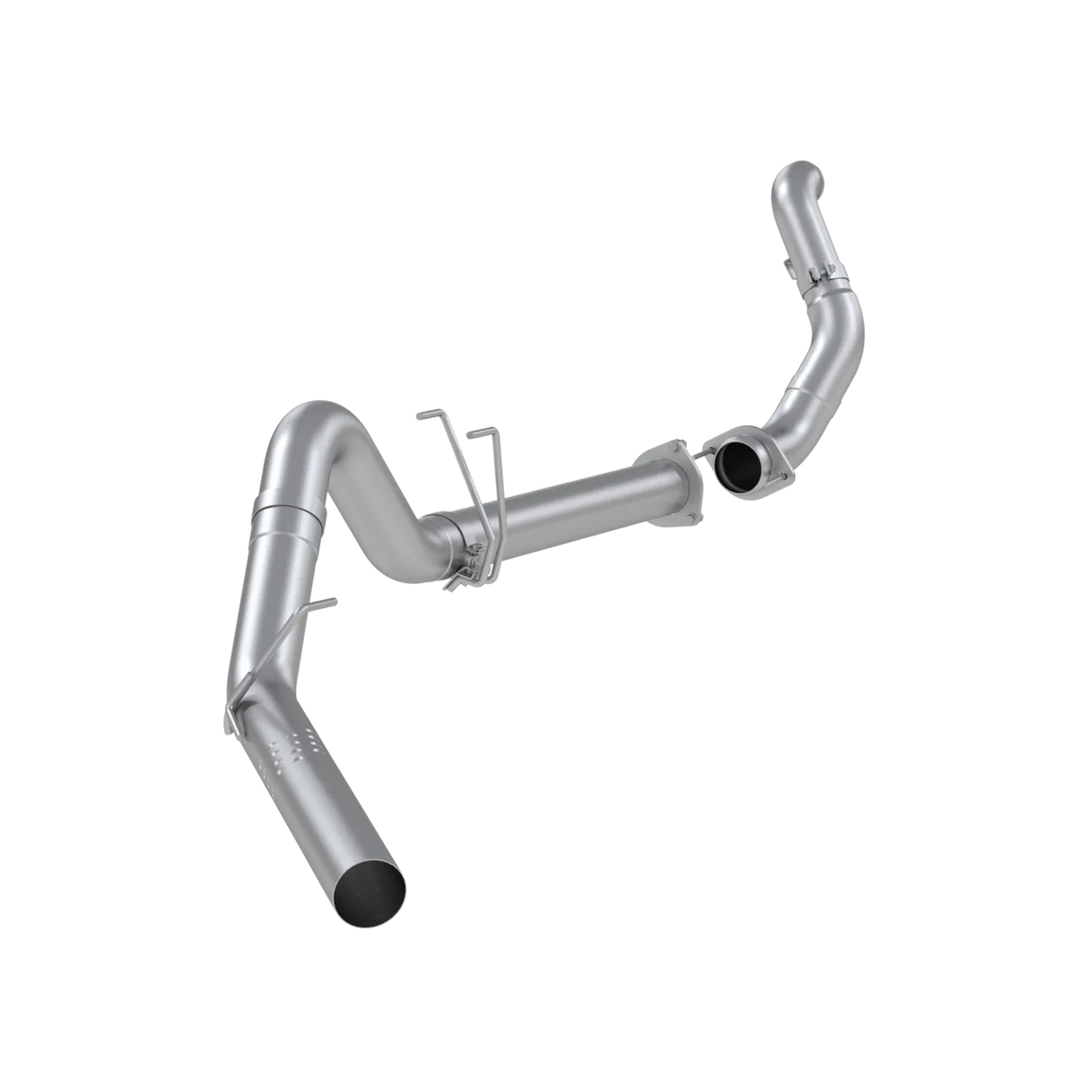 MBRP 11-14 F250/F350/F450 6.4L PS CC/SC AL Steel 4in Filter-Back Single Side - No Muffler w/ DP