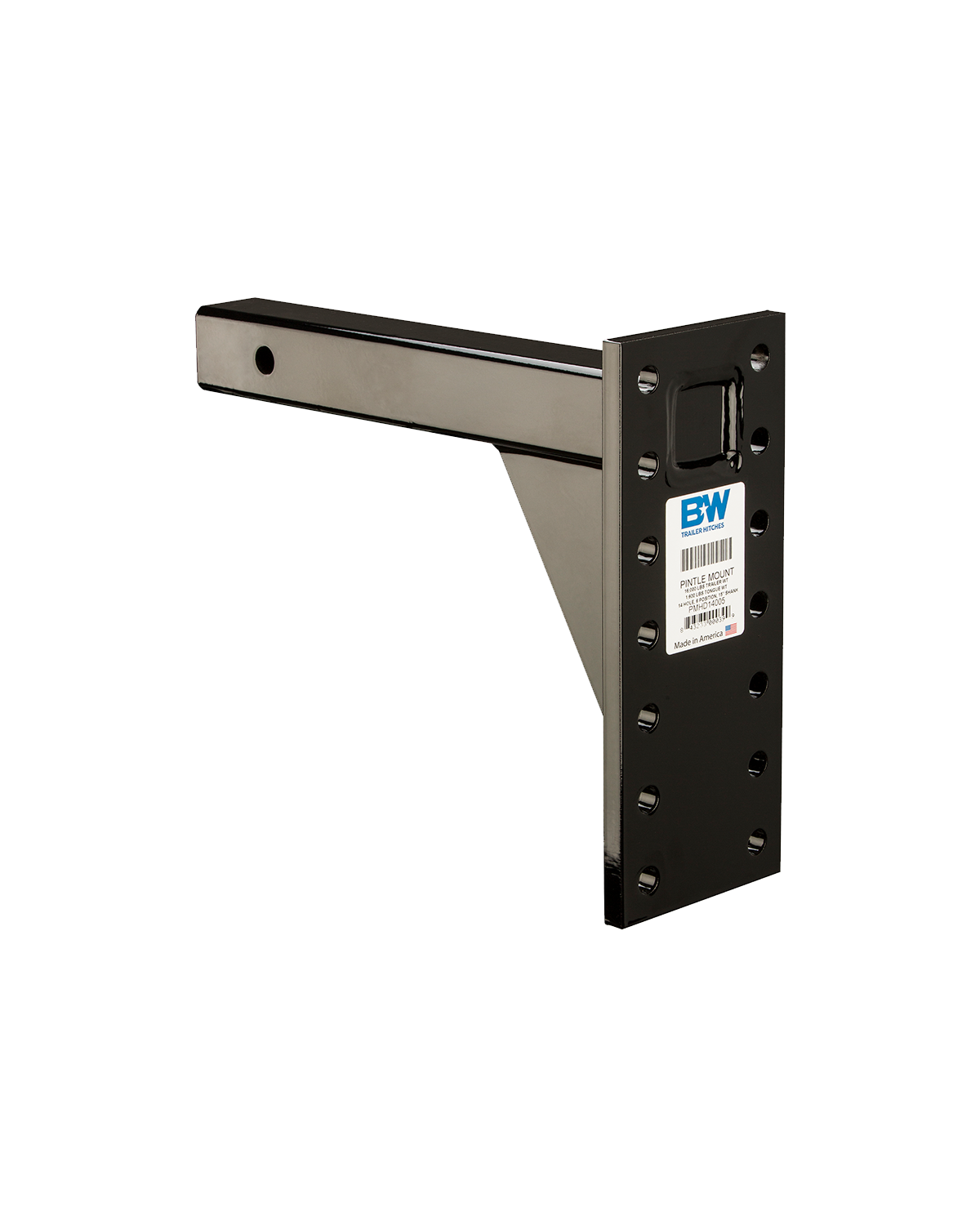 B&W Heavy Duty Pintle Plate - 2"x15" Shank, 16K