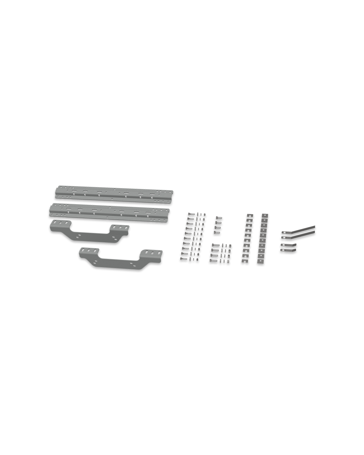 B&W Universal Mounting Rails with Custom Installation Brackets - RVK2506