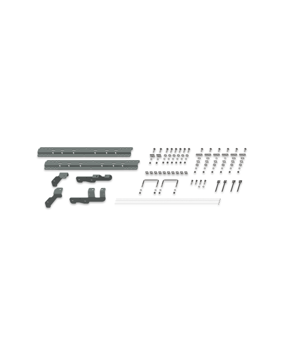 B&W Universal Mounting Rails with Custom Installation Brackets