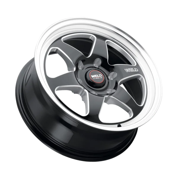 Weld Racing - Ventura 6 Drag | 17x7, 6x139.7, 4" Backspace, 0 Offset, Gloss Black Milled