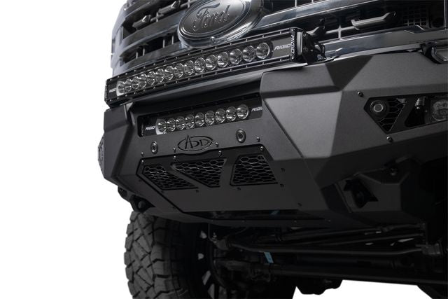Addictive Desert Designs 2023+ Ford Super Duty HoneyBadger Front Bumper w/ Top Hoop