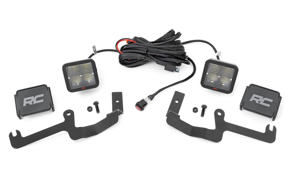 LED Light Kit | Ditch Mount | 2" Spectrum Pair | Spot | Chevy Silverado 1500 (19-26)