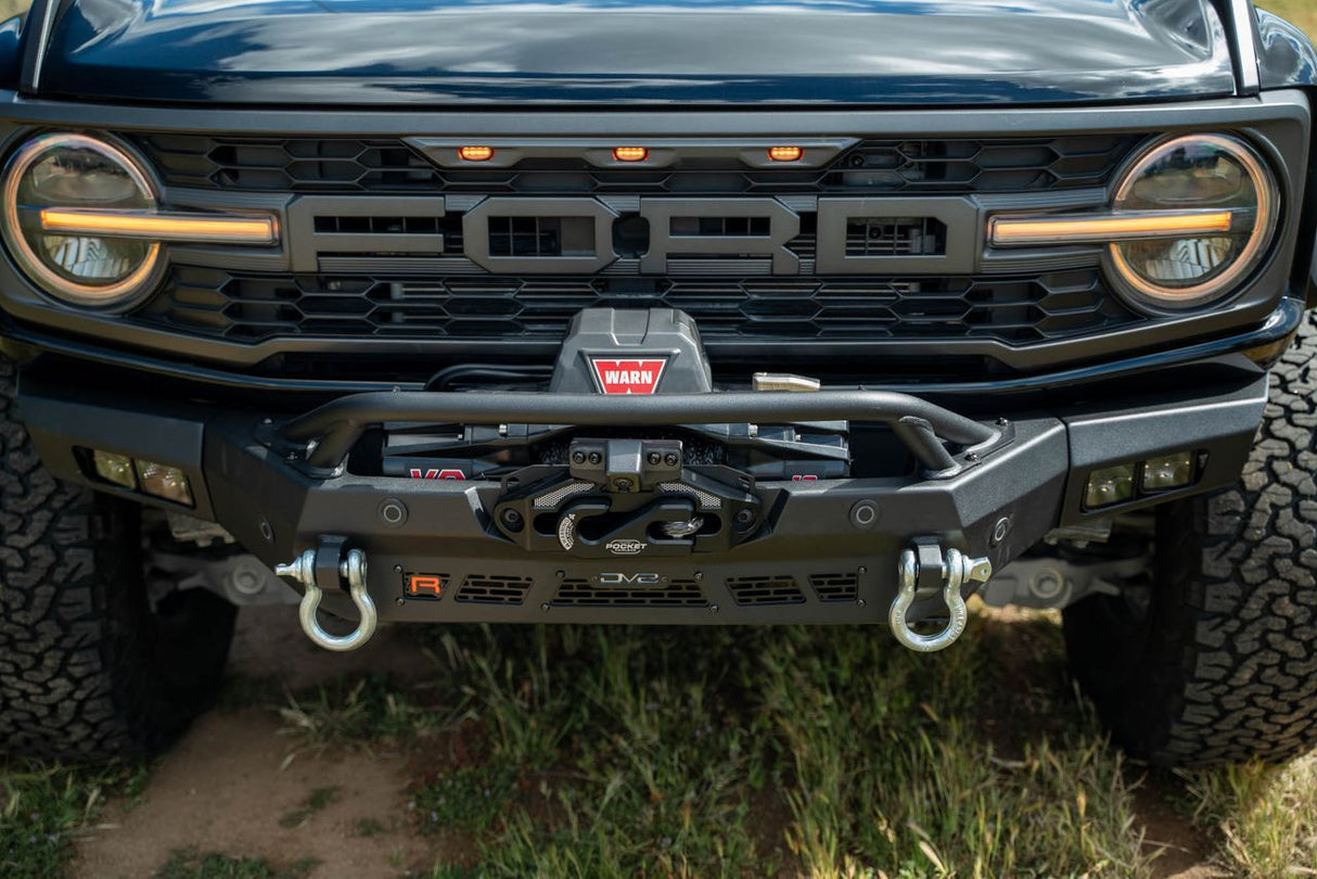 DV8 Offroad 2022+ Ford Bronco Raptor Spec Series Winch Front Bumper