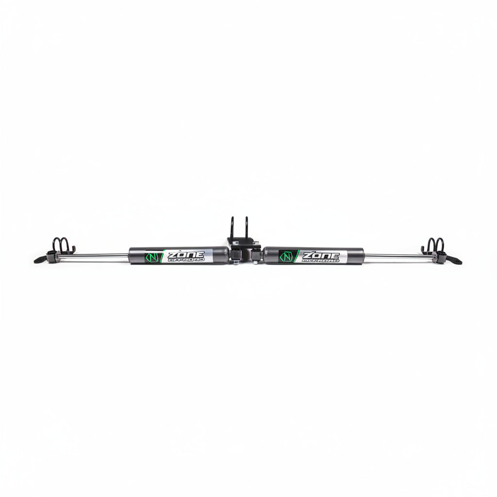 Zone Offroad Dual Steering Stabilizer Kit w/ Shocks | Jeep Wrangler JL (18-26) and Gladiator JT (20-26)