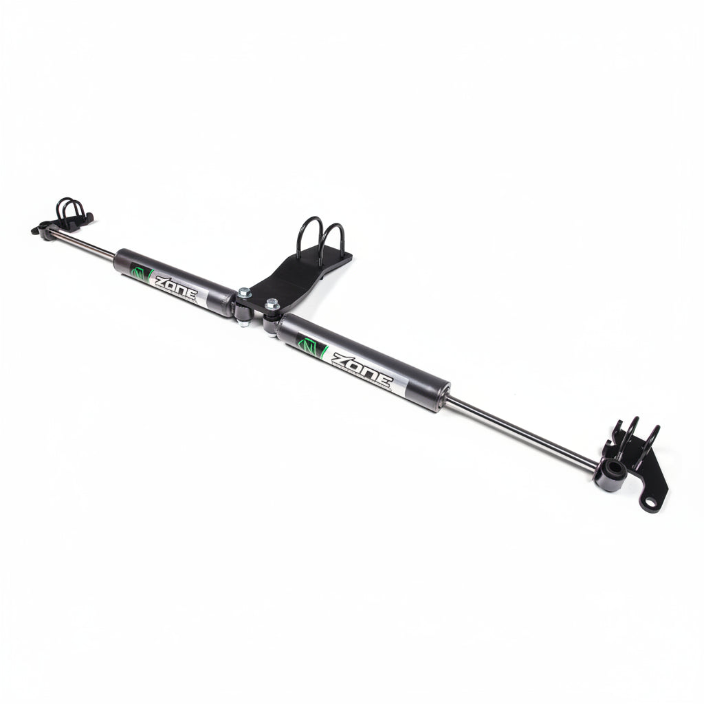 Zone Offroad Dual Steering Stabilizer Kit w/ Shocks | Jeep Wrangler JL (18-26) and Gladiator JT (20-26)
