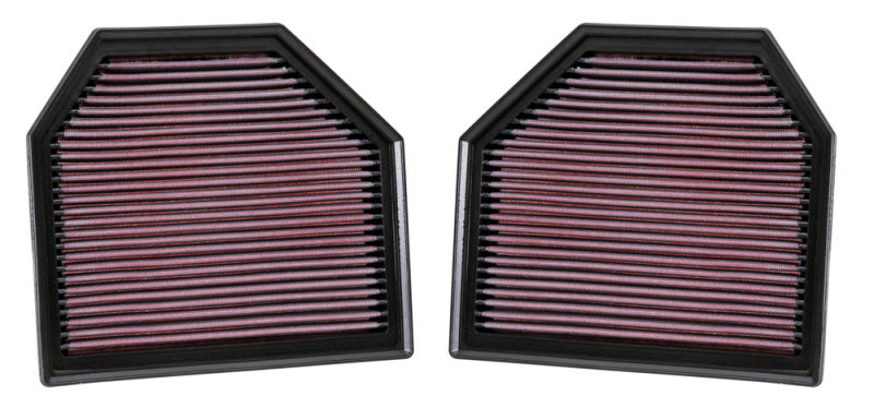 K&N Replacement Air Filter for 11-14 BMW M5/M6 4.4L V8 / 2015 M4/M3 3.0L I6 (2 per box)