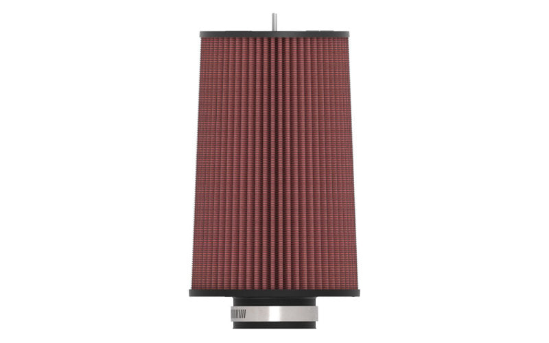 K&N Universal Round Clamp-On Air Filter 3-1/2in FLG 8in B, 7in T W/STUD, 12-1/2in H