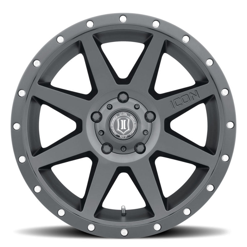 ICON Rebound | 20x9 | 16mm Offset | 5x150 | Satin Black Wheel