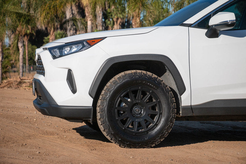 ICON Ricochet | 17x8 | 38mm Offset | 5x4.5 | Satin Black Wheel