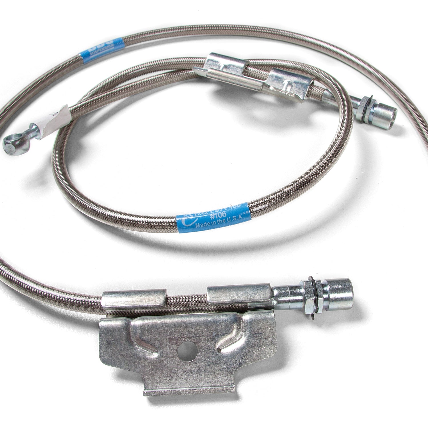 Front Brake Line Set - Stainless Steel - Fits 6-Inch Lift for 2003-2011 Dodge Ram 2500 4WD
