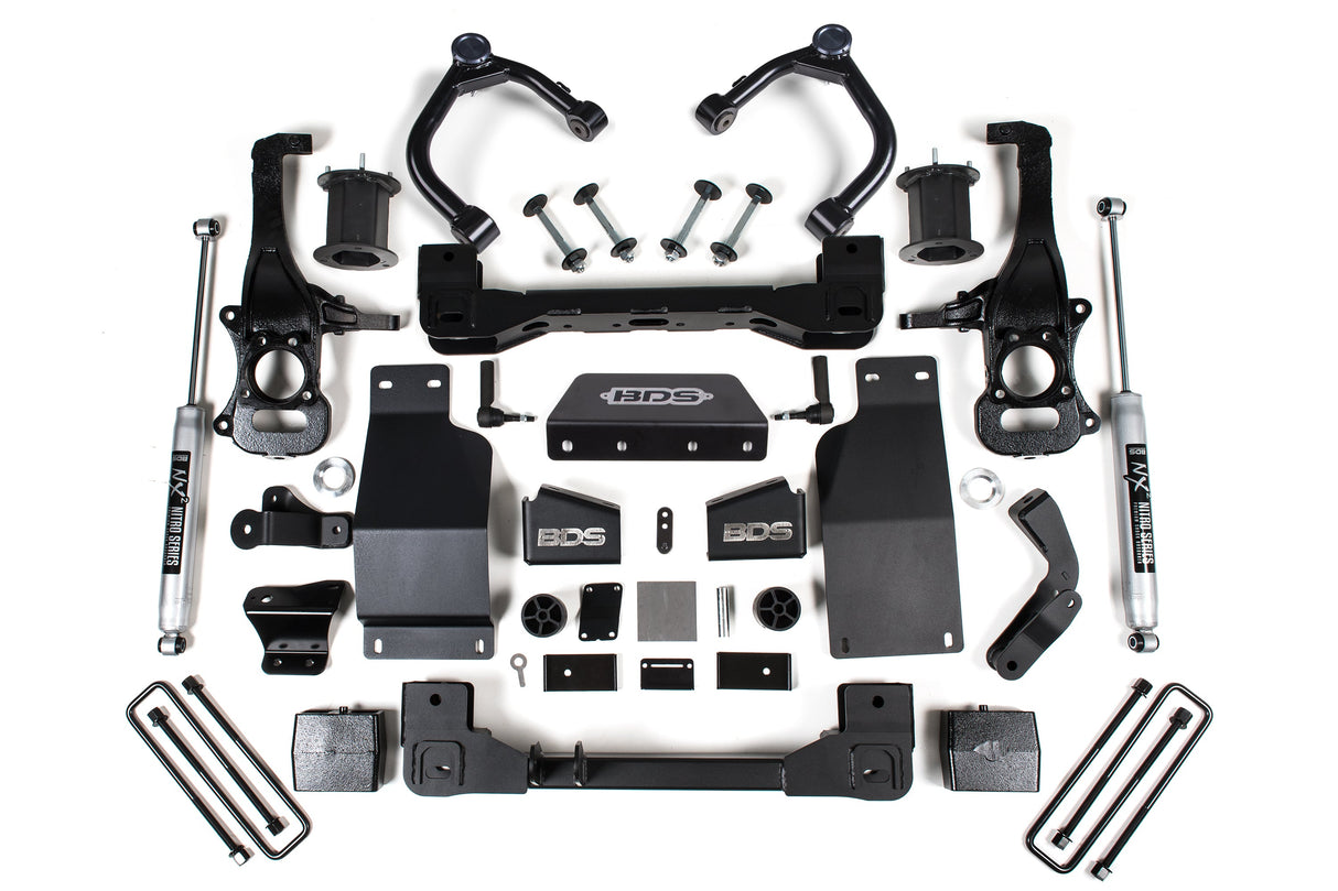 BDS 6-Inch Lift Kit for 2019-2024 Chevy Silverado + GMC Sierra 1500 4WD Diesel