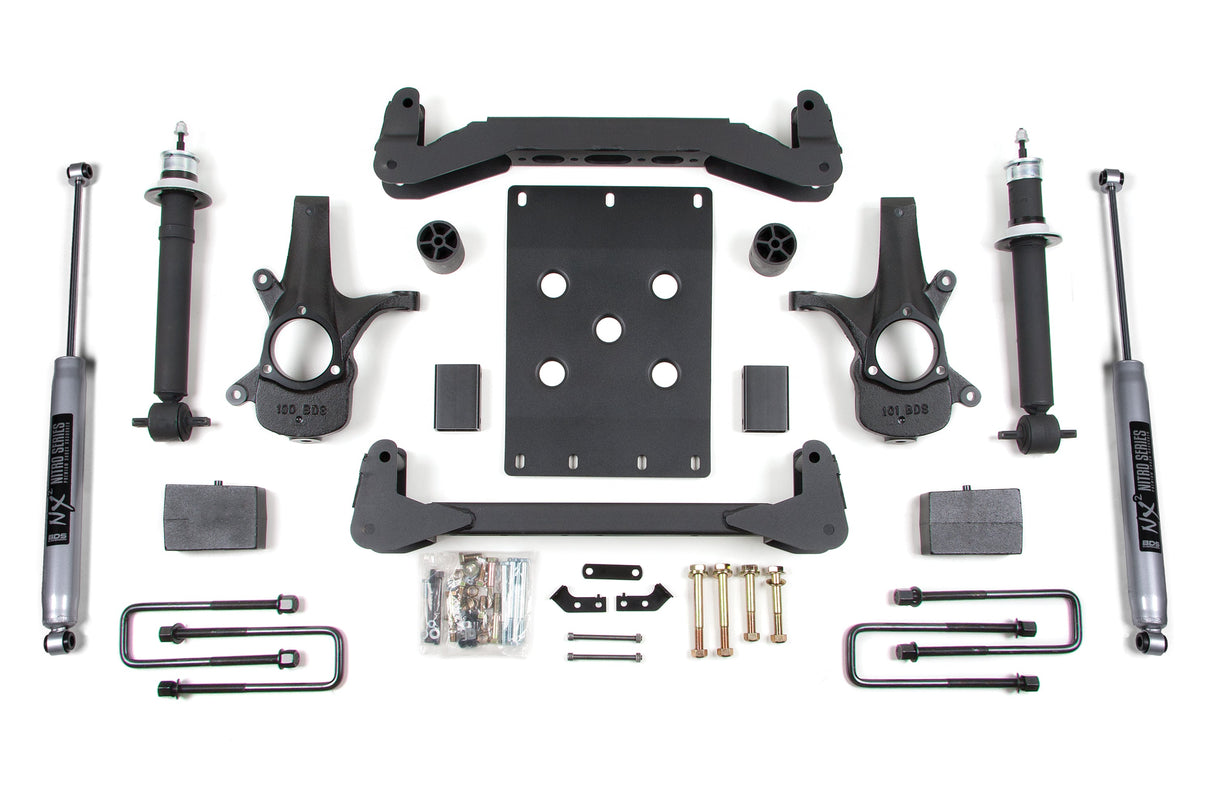 4-Inch Lift Kit for 2007-2013 Chevy Silverado + GMC Sierra 1500 2WD