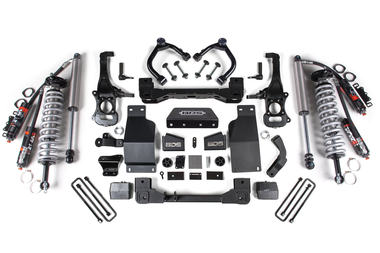 6-Inch Lift Kit - FOX 2.5 Performance Elite Coil-Over for 2019-2024 Chevy Silverado + GMC Sierra 1500 4WD Diesel