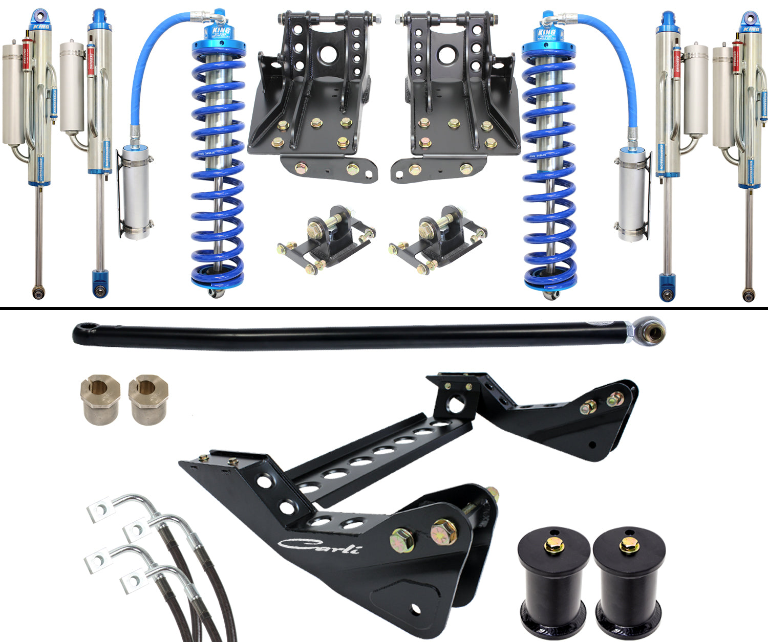 05-07 FORD F250/F350 4.5" COILOVER BYPASS 2.5 SYSTEM, BASE, DIESEL