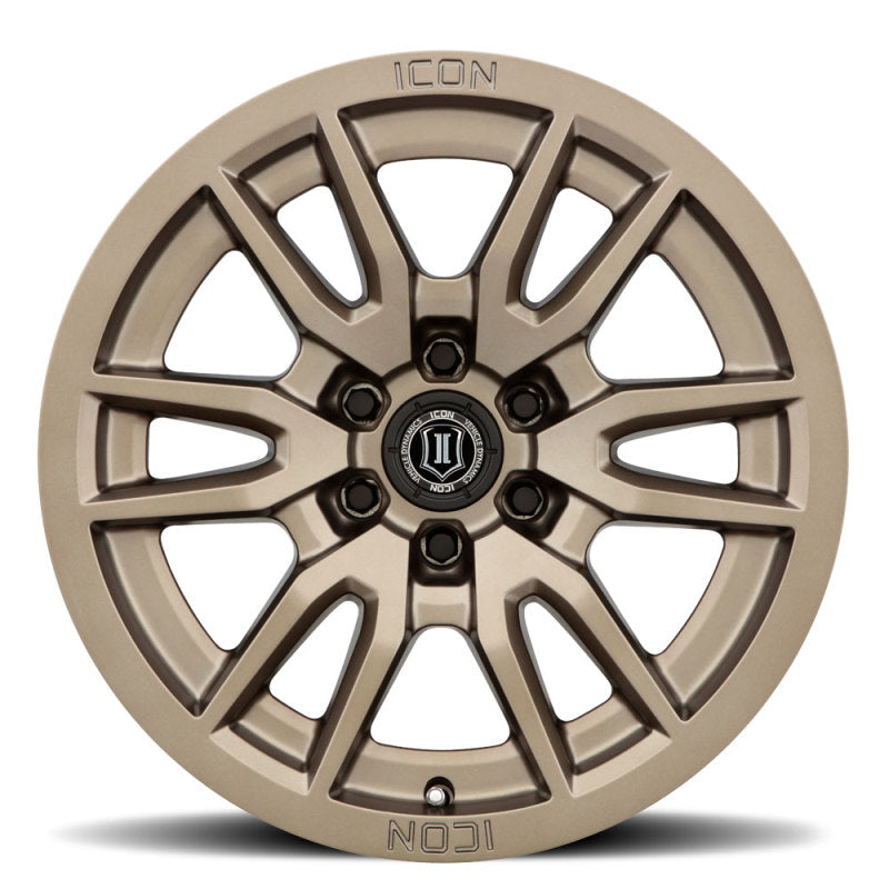 ICON Vector 6 17x8.5 6x135 6mm Offset 5in BS 87.1mm Bore Bronze Wheel