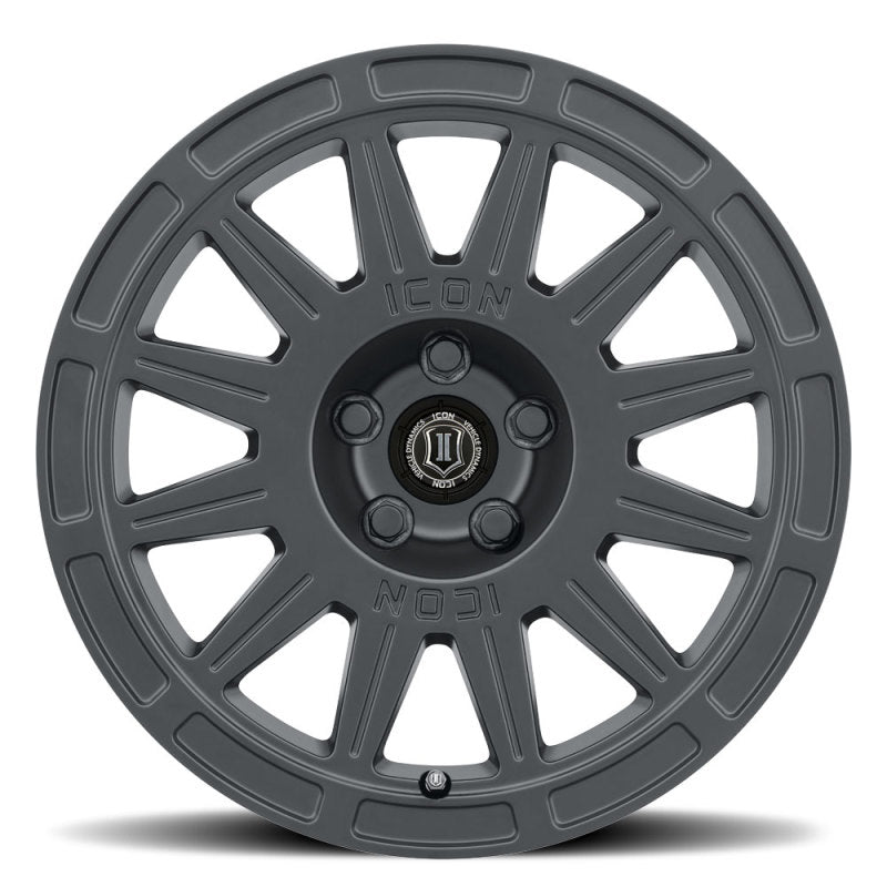 ICON Ricochet | 15x7 | 15mm Offset | 5x100 | 56.1mm Hub | Satin Black Wheel