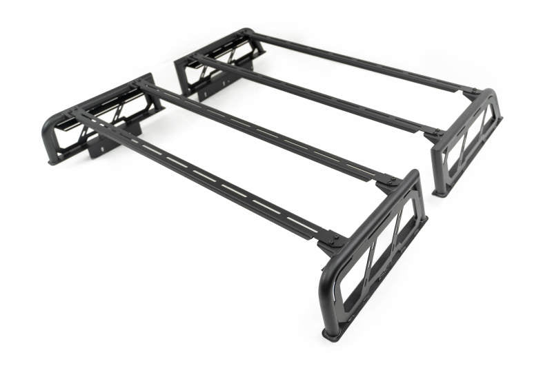 DV8 Offroad 07-23 Toyota Tundra / 09-23 Ford F150 Raptor MTO Series Bed Rack - 2pc Adj.