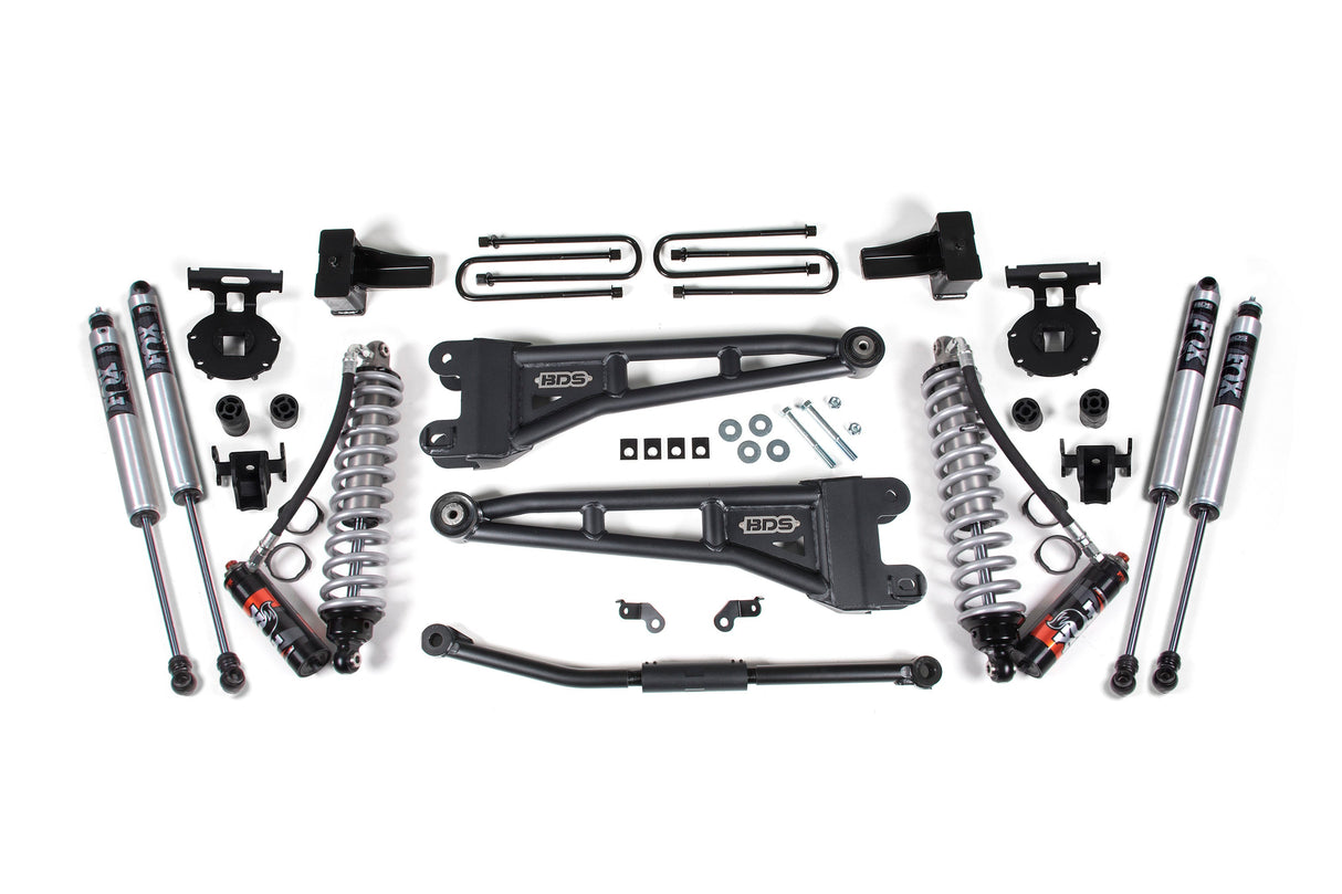 2.5-Inch Lift Kit w/ Radius Arm - FOX 2.5 Performance Elite Coil-Over Conversion for 2011-2016 Ford F-250/F-350 Super Duty 4WD Diesel