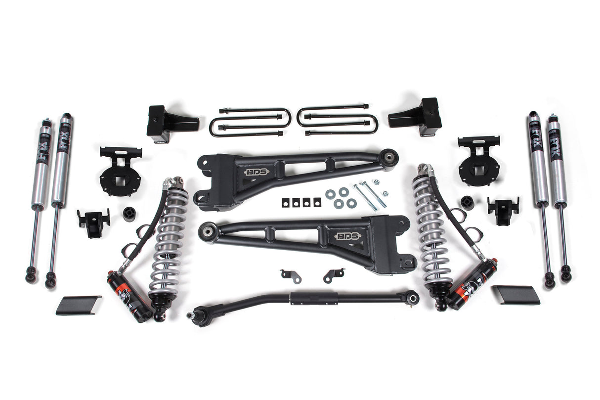 2.5-Inch Lift Kit w/ Radius Arm - FOX 2.5 Performance Elite Coil-Over Conversion for 2017-2019 Ford F-250/F-350 Super Duty 4WD Diesel