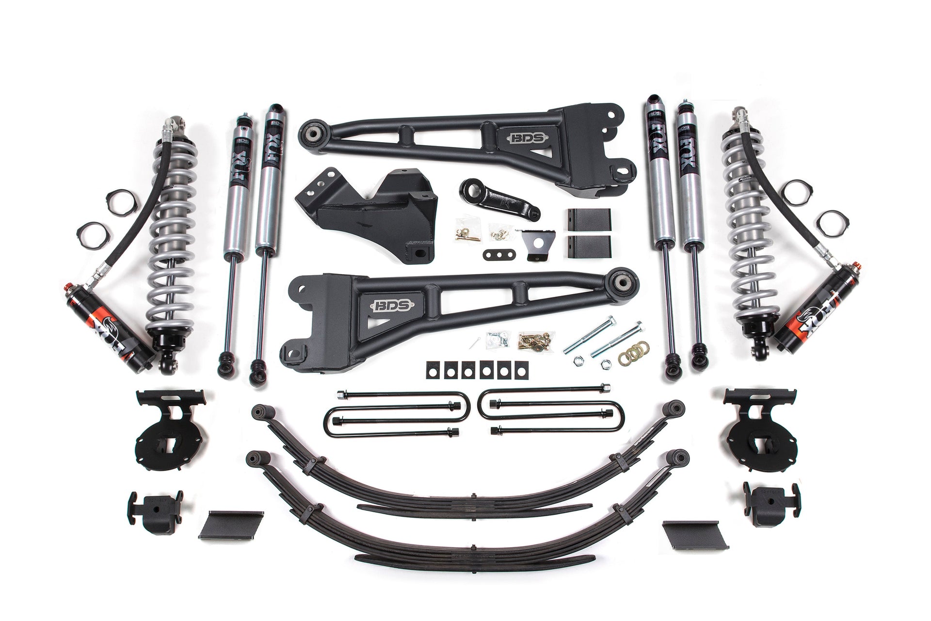 4-Inch Lift Kit w/ Radius Arm - FOX 2.5 Performance Elite Coil-Over Conversion for 2011-2016 Ford F-250/F-350 Super Duty 4WD Diesel