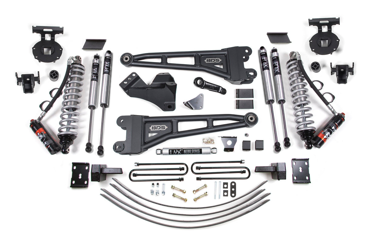 6-Inch Lift Kit w/ Radius Arm - FOX 2.5 Performance Elite Coil-Over Conversion for 2005-2007 Ford F-250/F-350 Super Duty 4WD Diesel