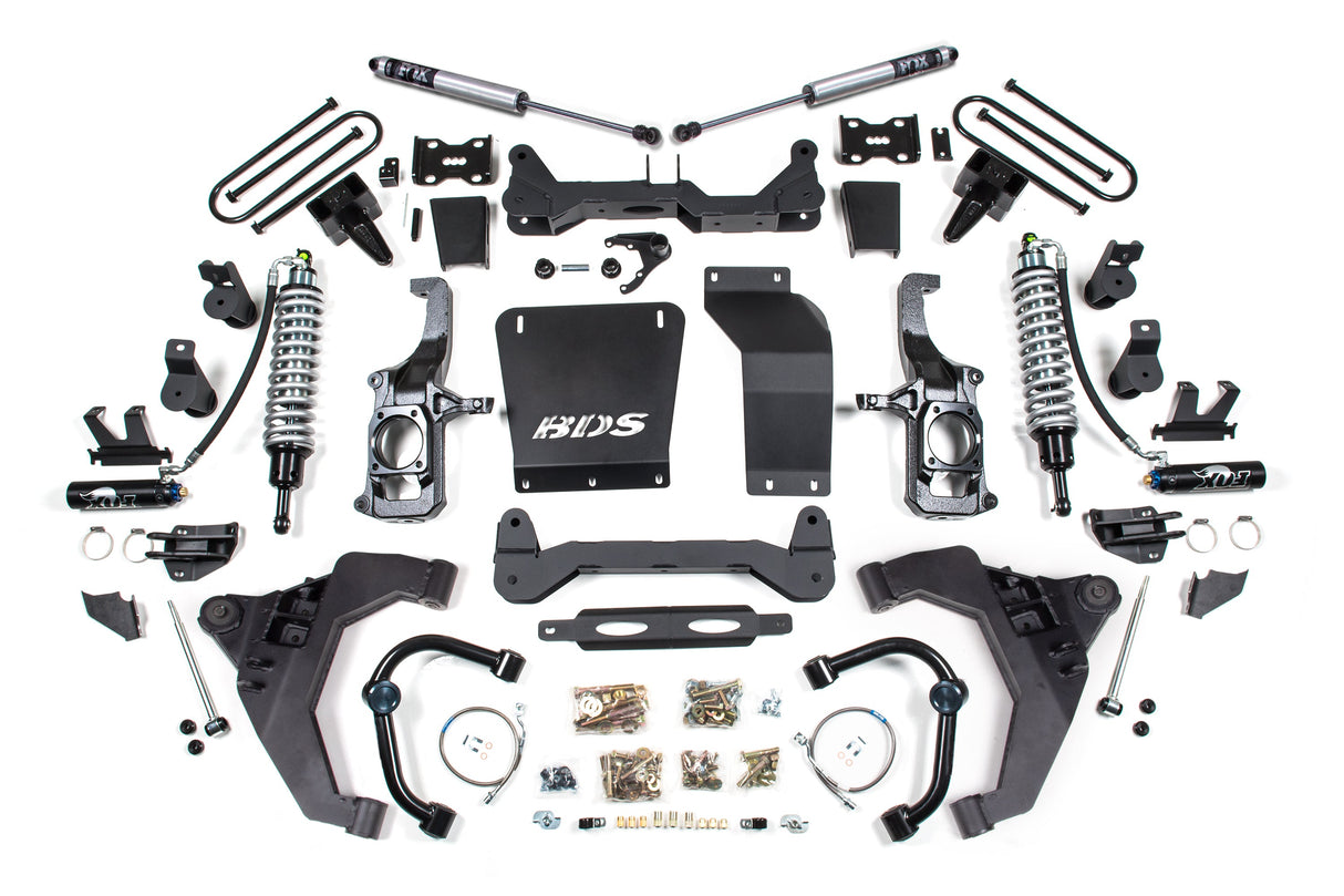 6.5-Inch Lift Kit - FOX 2.5 Coil-Over Conversion for 2011-2019 Chevy Silverado + GMC Sierra 2500HD/3500HD Diesel