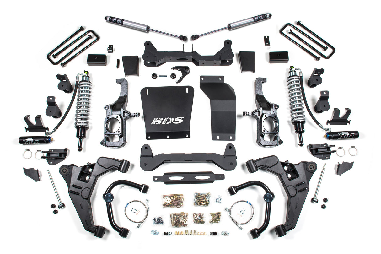 6.5-Inch Lift Kit - FOX 2.5 Coil-Over Conversion for 2011-2019 Chevy Silverado + GMC Sierra 2500HD/3500HD Diesel